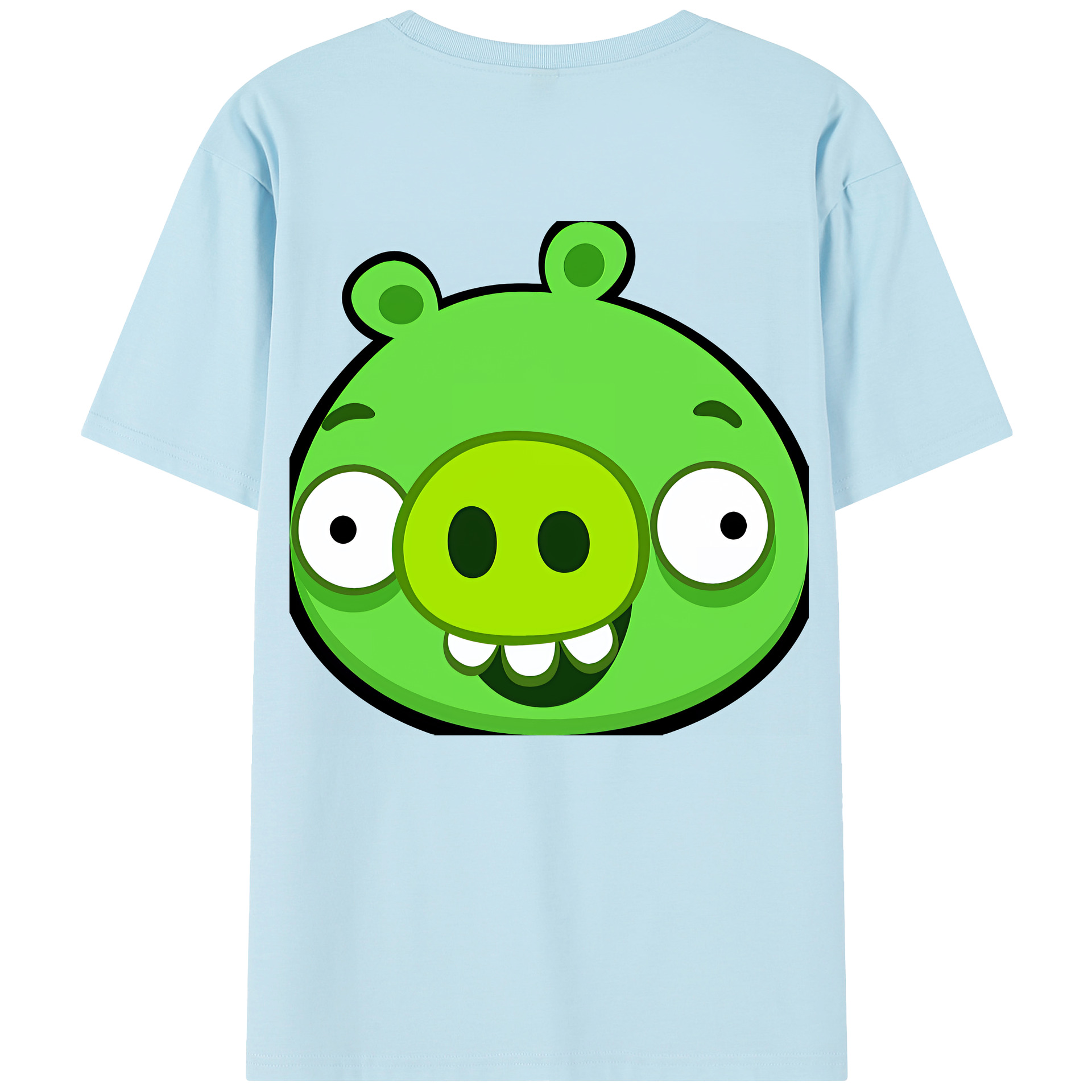 （画像用） Angry Birds アングリーバード 綿100％半袖Tシャツ（背面プリント）